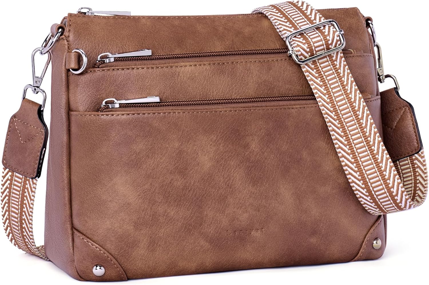 Thumbnail 6 de Lexiyat Cross Body Bag Women: RFID Travel Leather Crossbody with Adjustable Strap