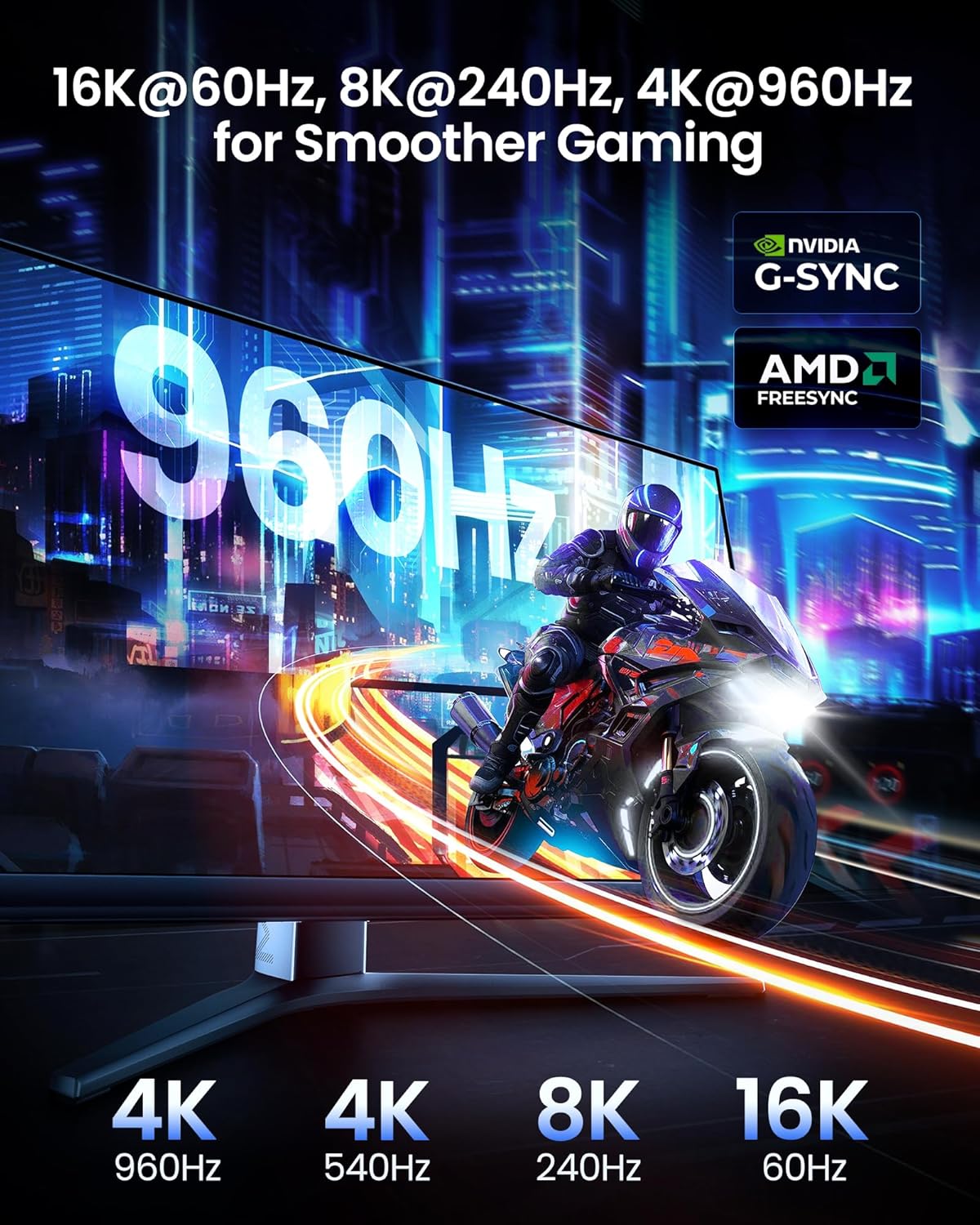 Thumbnail 3 de Silkland 80Gbps DisplayPort 2.1 Cable 3m