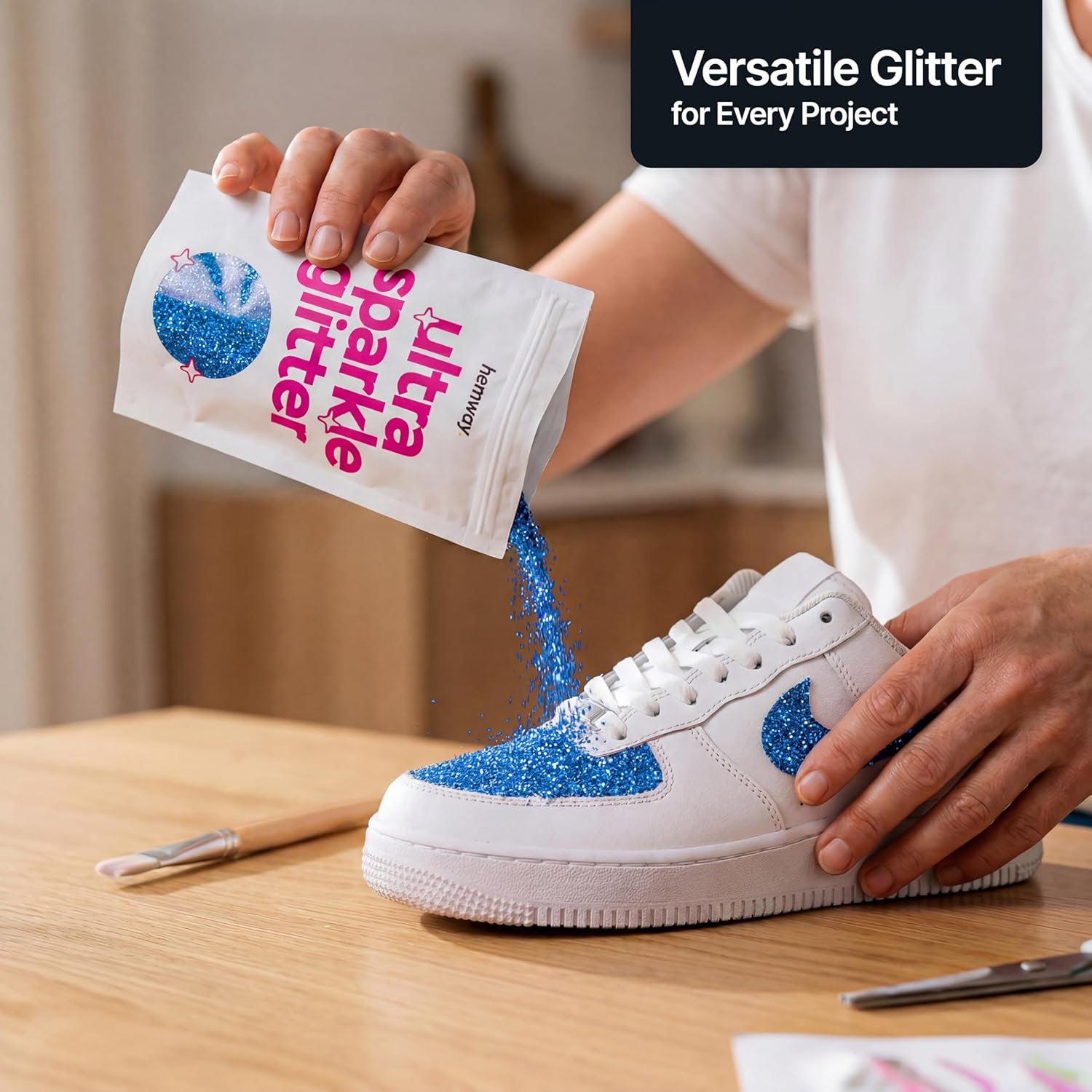 Detalle de Hemway Ultra Sparkle Glitter Sapphire Blue 100g