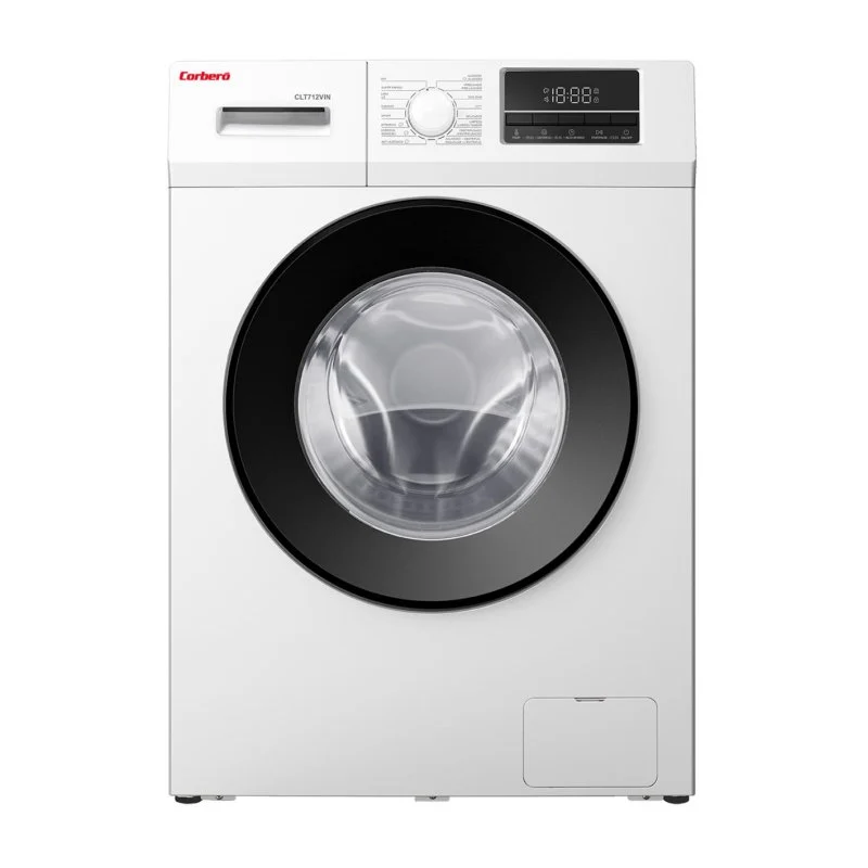 Detalle de Lavadora Corbero CLT712VIN 7 kg, 1200 rpm, Inverter, carga frontal, blanca
