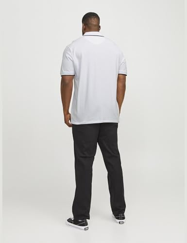 Detalle 1 de Jack & Jones Jjepaulos Polo Ss Noos Pls Camiseta Hombre White 3XL