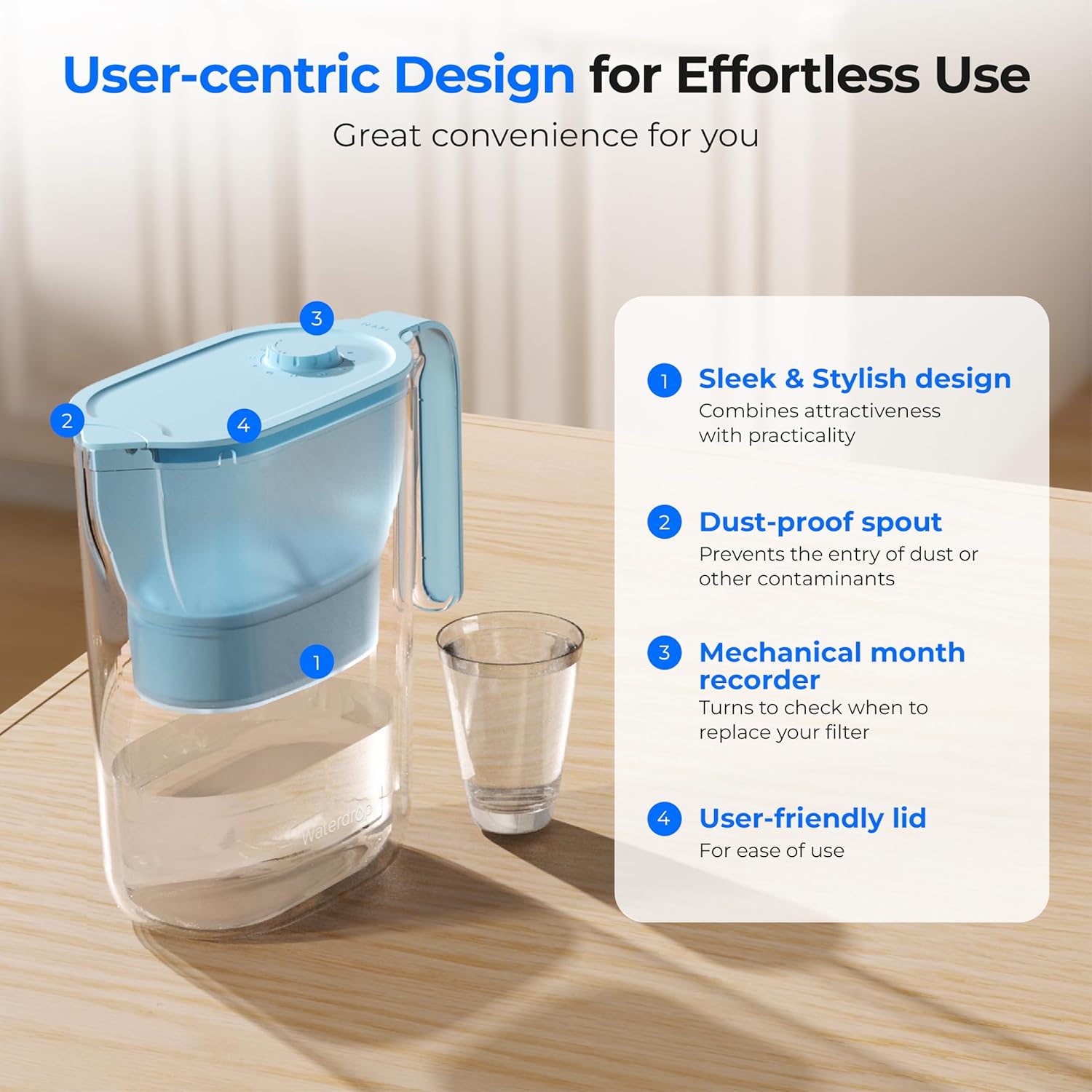 Thumbnail 6 de Waterdrop 2.5L Water Filter Jug — reduces lead and fluoride 💧
