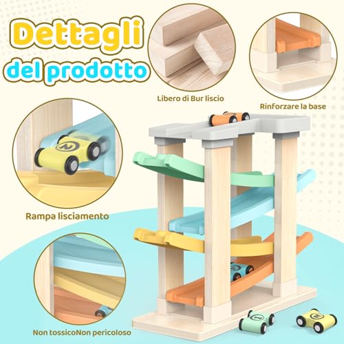 Detalle de Toyzey pista per macchinine in legno