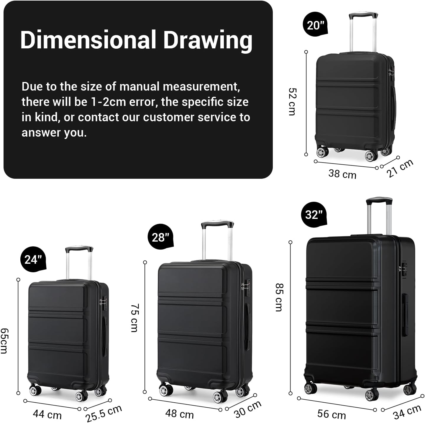 Detalle 2 de Kono Fashion Hand Luggage 20-inch Carry-On