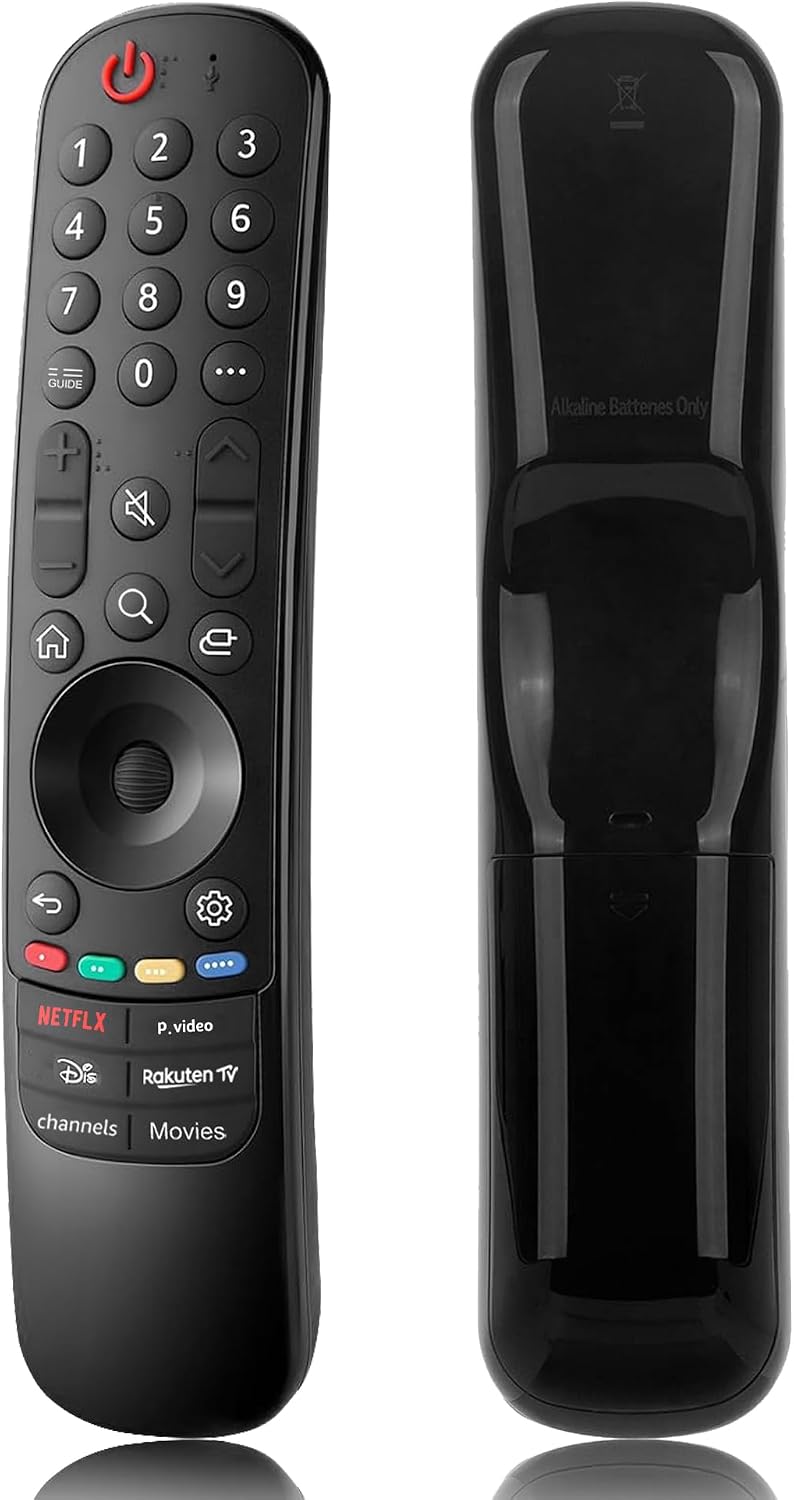 Detalle de Ersatz LG Magic Remote MR24GA / MR23GA – Universelle Fernbedienung kompatibel mit LG OLED/QNED/NanoCell 4K Modellen