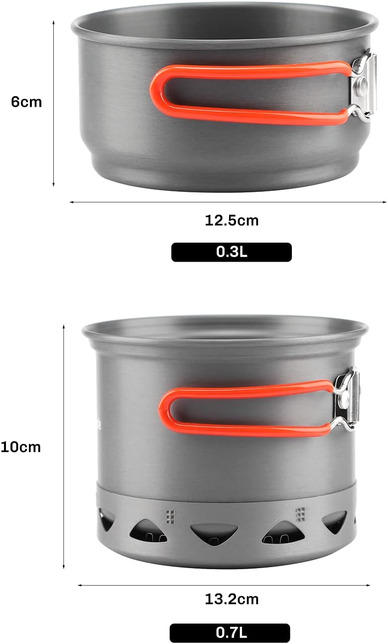 Detalle de Fire-Maple Camping Pot Bowl Foldable Ultralight 1-Person Cookware Set