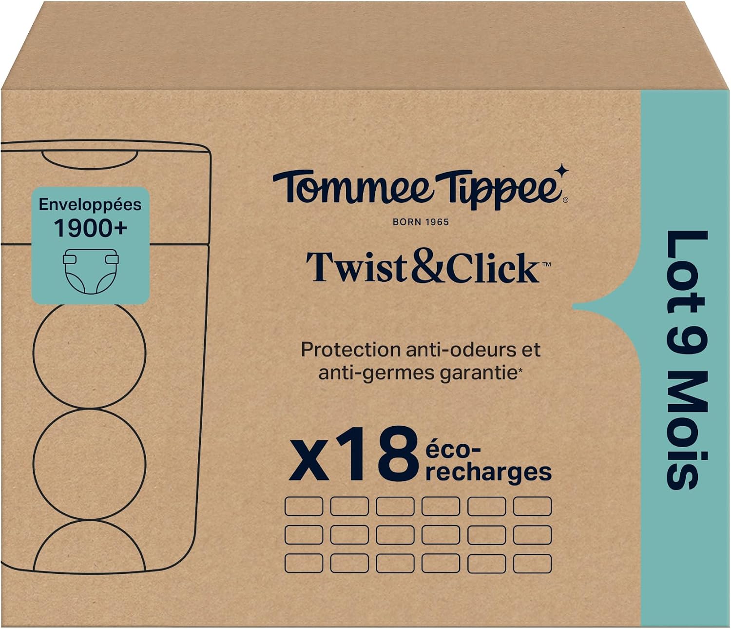 Detalle 2 de Tommee Tippee Recharges Twist & Click 10,5 m
