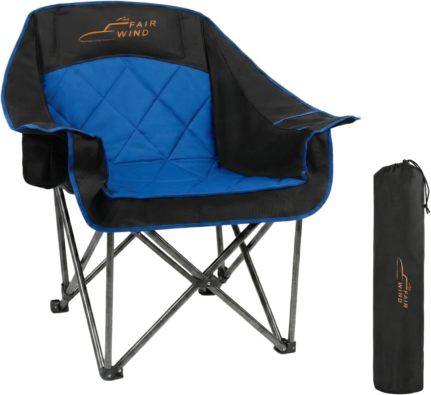 Detalle de FAIR WIND Oversized Camping Chair 600D Ripstop Fabric