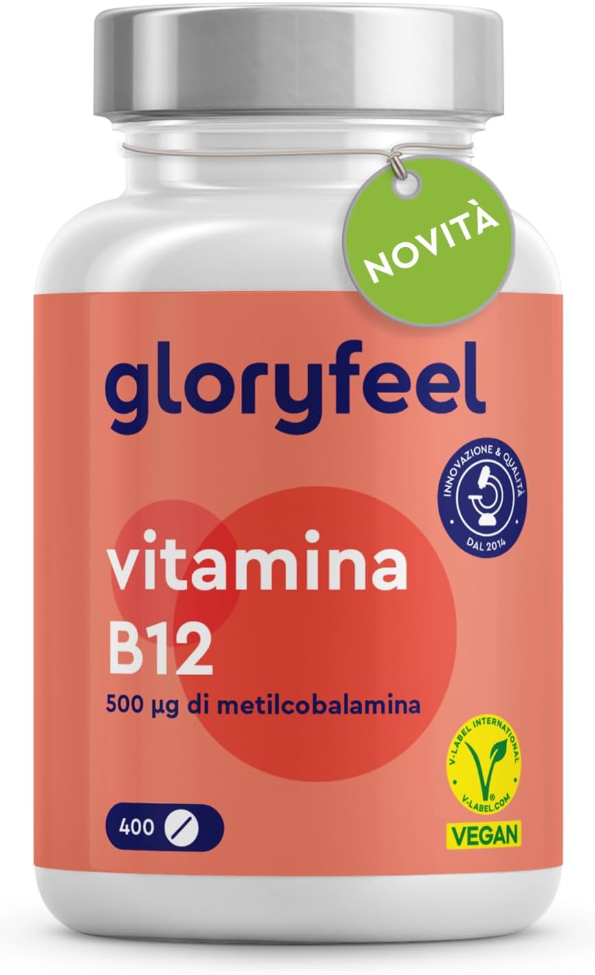 Detalle de Vitamina B12 1000 µg Metilcobalamina Vegana – 400 Compresse per oltre 6 mesi