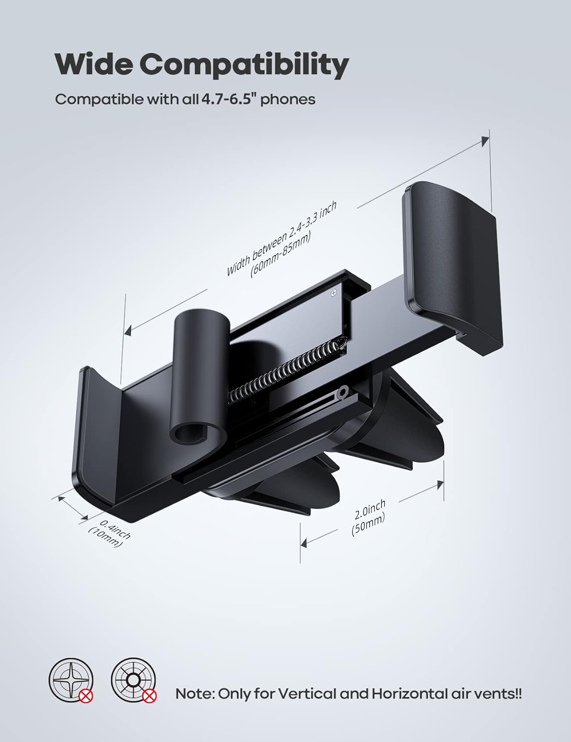 Thumbnail 4 de Lamicall Car Vent Phone Mount 4.7–6.7in