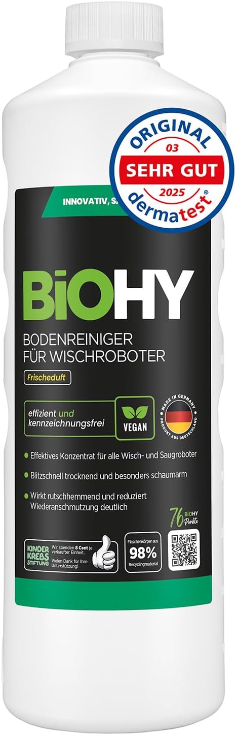 Detalle de BiOHY Bodenreiniger 1 l Konzentrat für Wischroboter