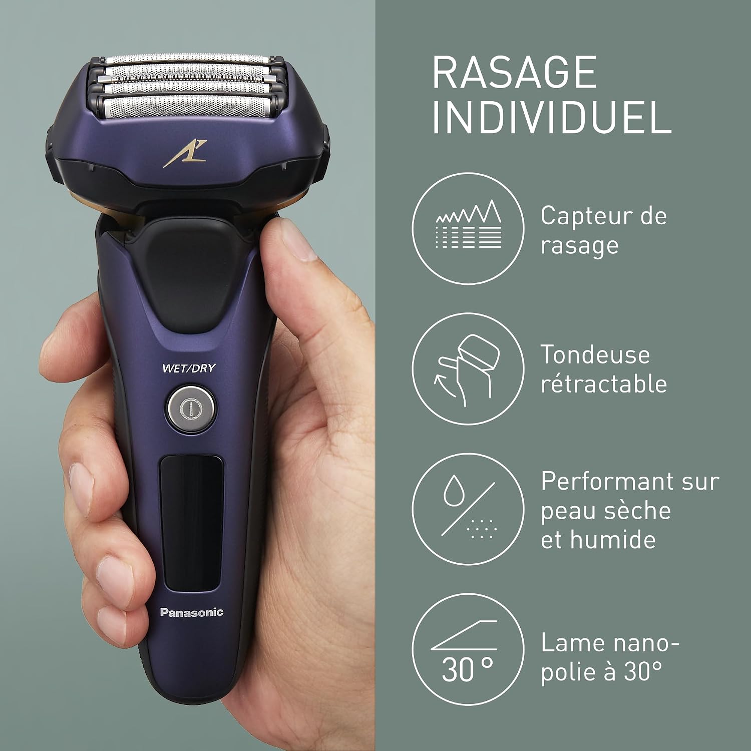 Detalle 2 de Panasonic Series 800 ES-LV67 rasoir 51 min 🪒