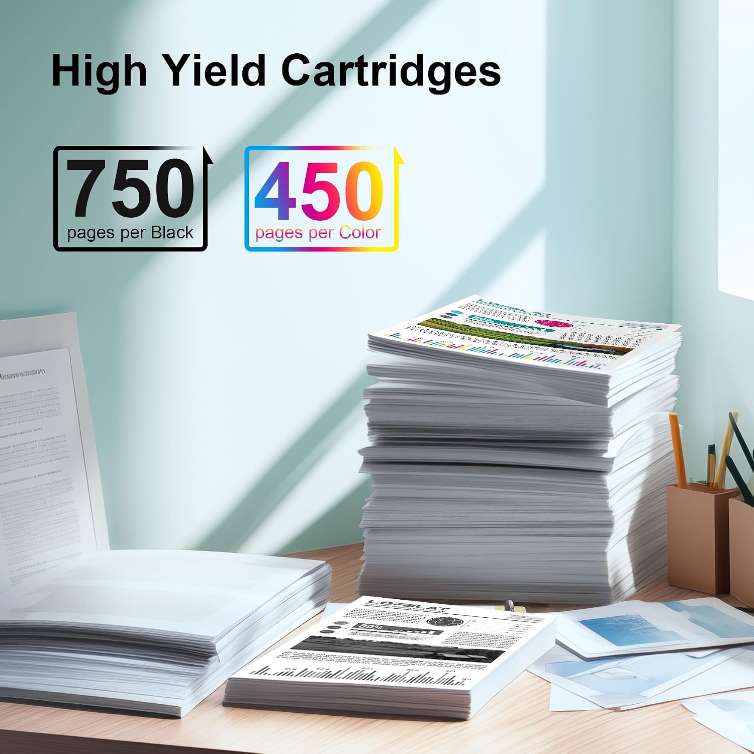 Thumbnail 2 de LOFBLAT 901 XL Multipack – Kompatible HP 901 Schwarz/Color Patronen für HP Officejet 4500