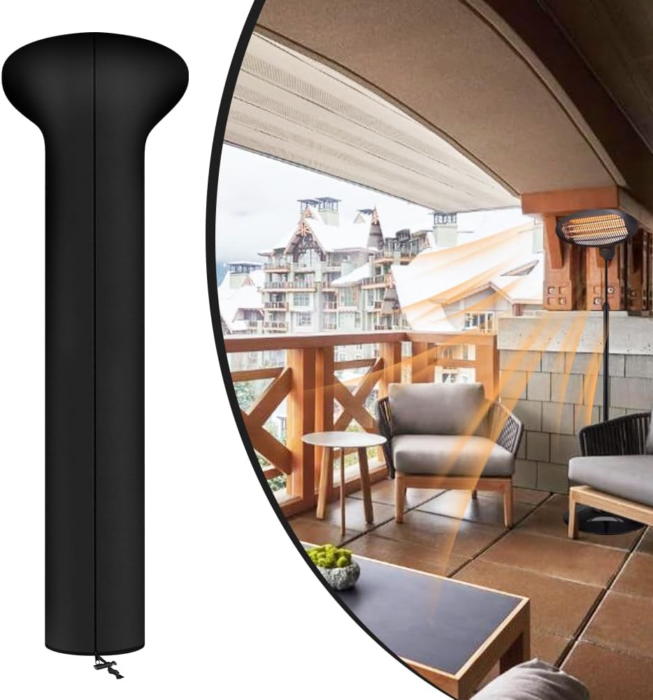 Detalle de AOOWU housse de chauffe-patio imperméable pour parasol chauffant rond (180 x 65 x 35 cm)