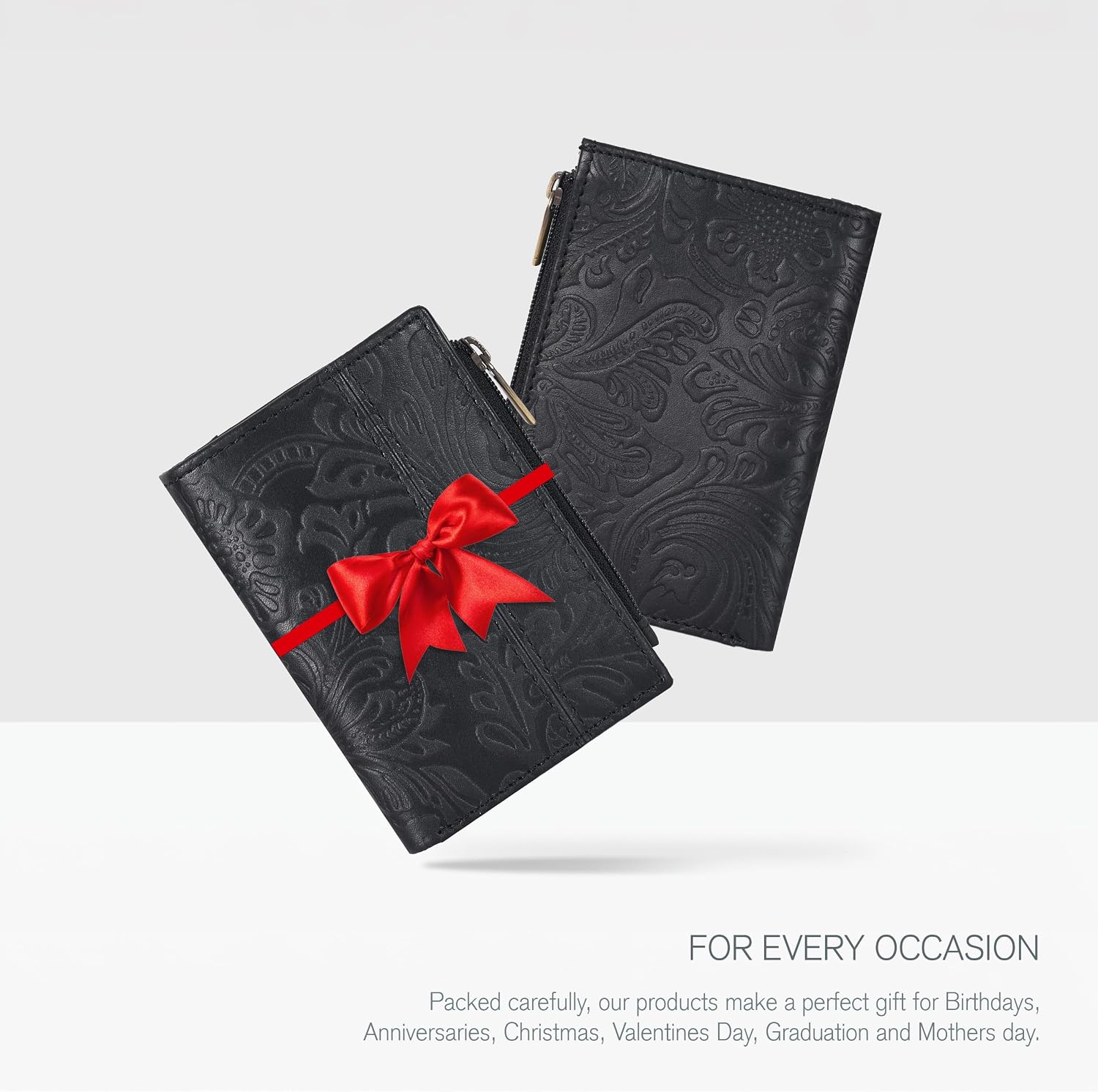 Thumbnail 4 de Wallet for Women Full Grain Leather 4.2x3.4in