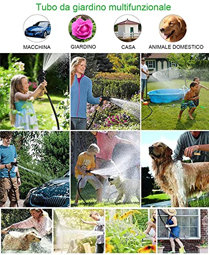 Thumbnail 6 de Tubo da giardino estensibile Cunbayi 30 m (10 m x3) con ugello 8 in 1 e accessori