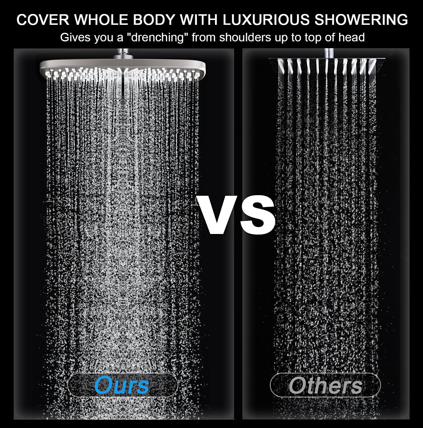 Detalle 2 de High Pressure Rain Shower Head 12 inch