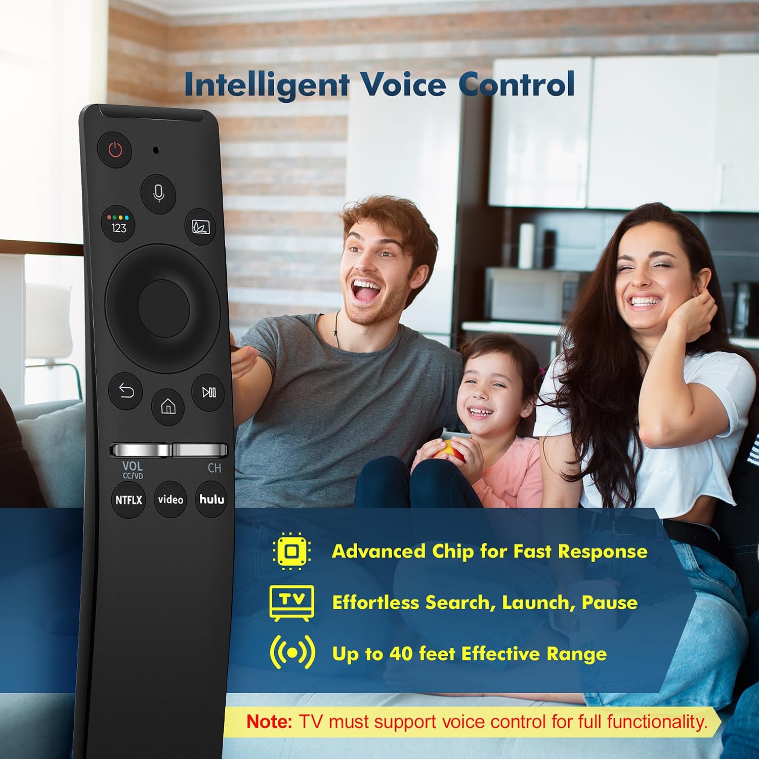 Detalle 1 de Samsung TV Replacement Remote with Voice Control