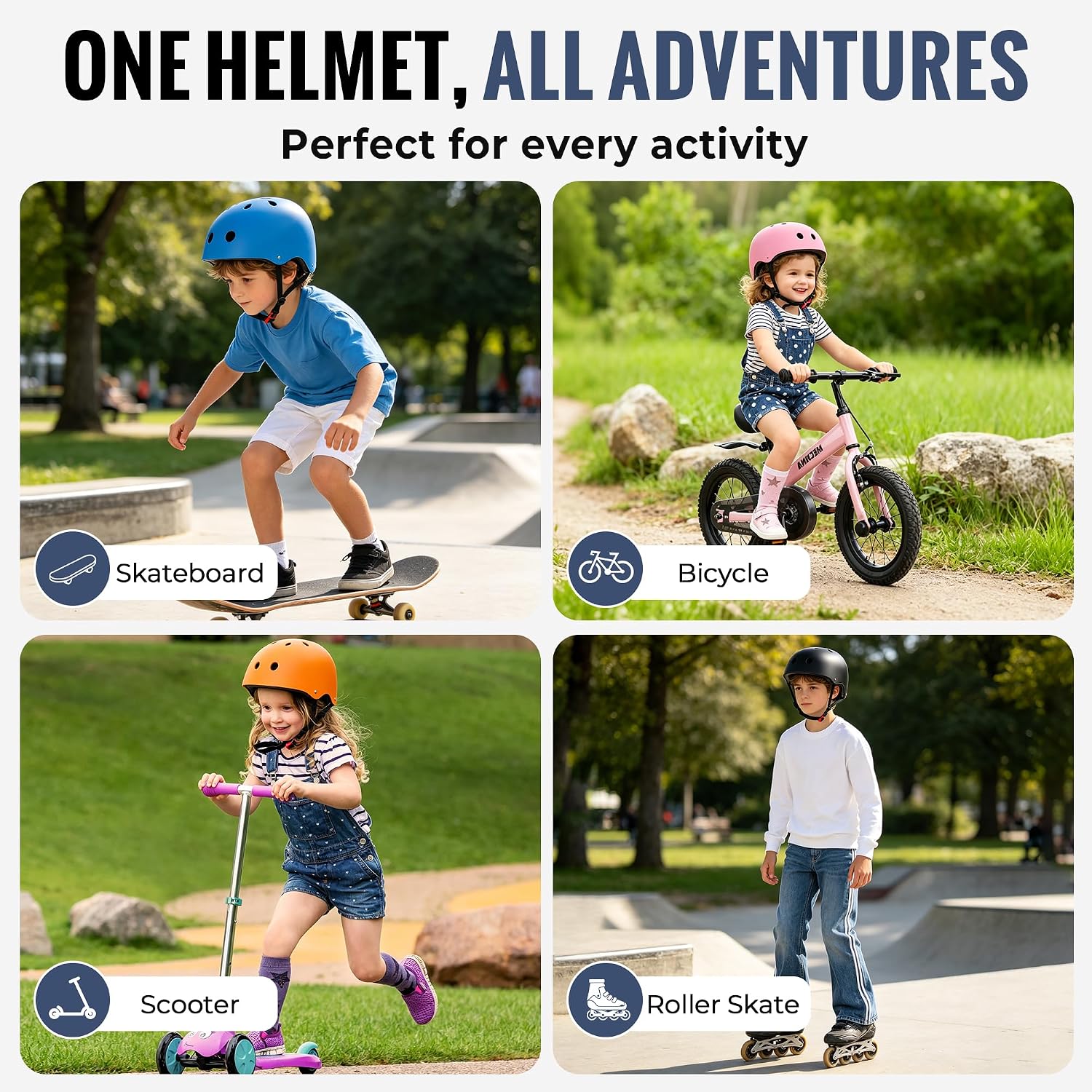 Thumbnail 6 de Kids Bike Helmet: Adjustable, Lightweight Multi-Sport Protection for Ages 1-14