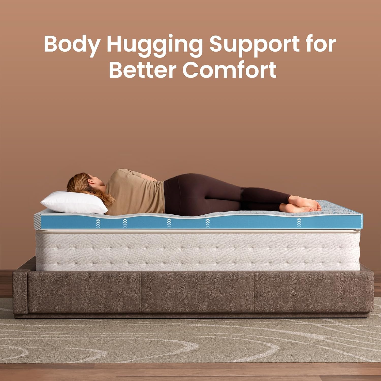 Thumbnail 5 de OhGeni 3" Cooling Queen Memory Foam Topper Pad