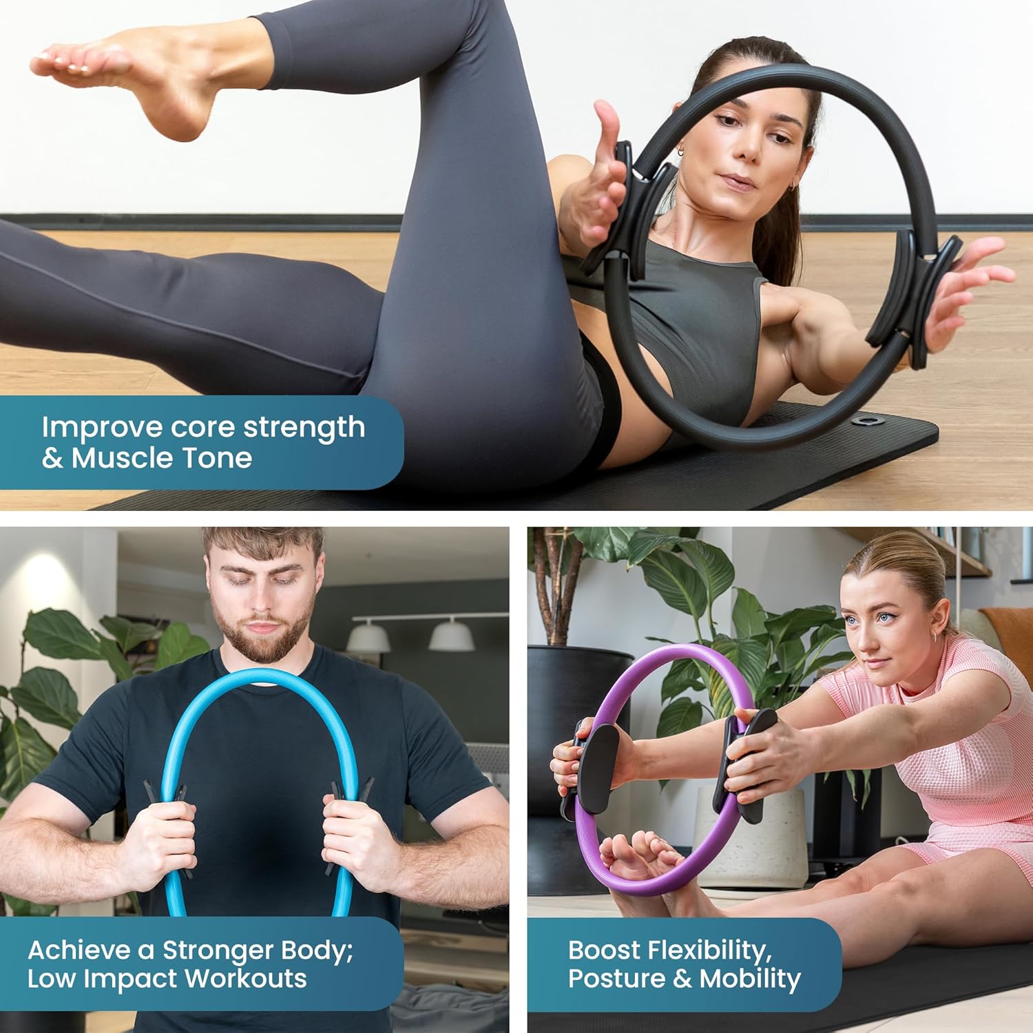 Thumbnail 4 de Beenax Pilates Ring Set 12 inch