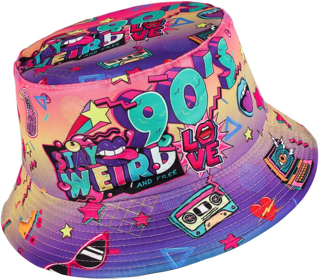 Thumbnail 4 de Eigso Retro Fischerhüte Bucket-Hut im 80er/90er-Stil – Outdoor & Anglerhut für Damen, Polyester