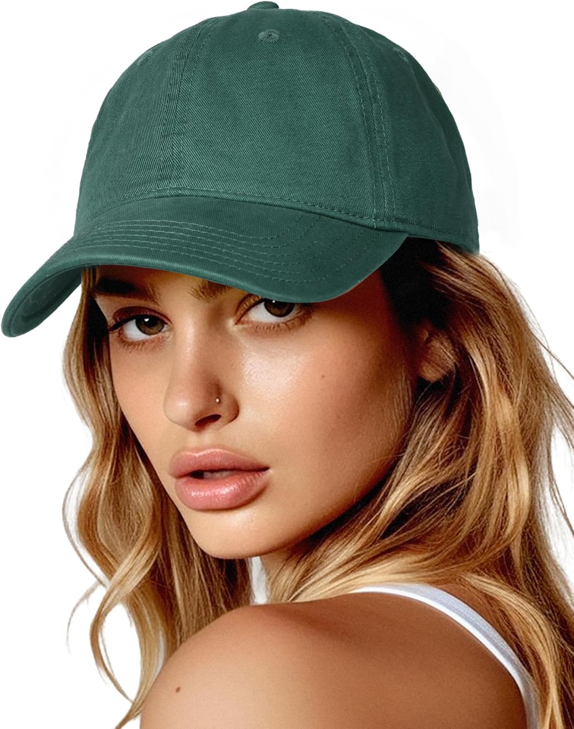 Thumbnail 6 de FURTALK Damen Vintage Basecap aus Baumwolle mit verstellbarem Schieber (2 Größen)