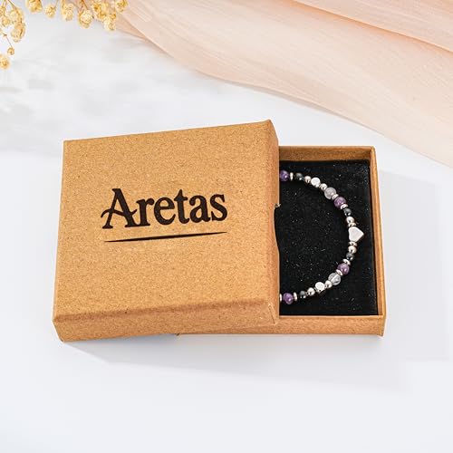 Thumbnail 5 de Aretas bracciale con quarzo rosa, ametista e tormalina nera