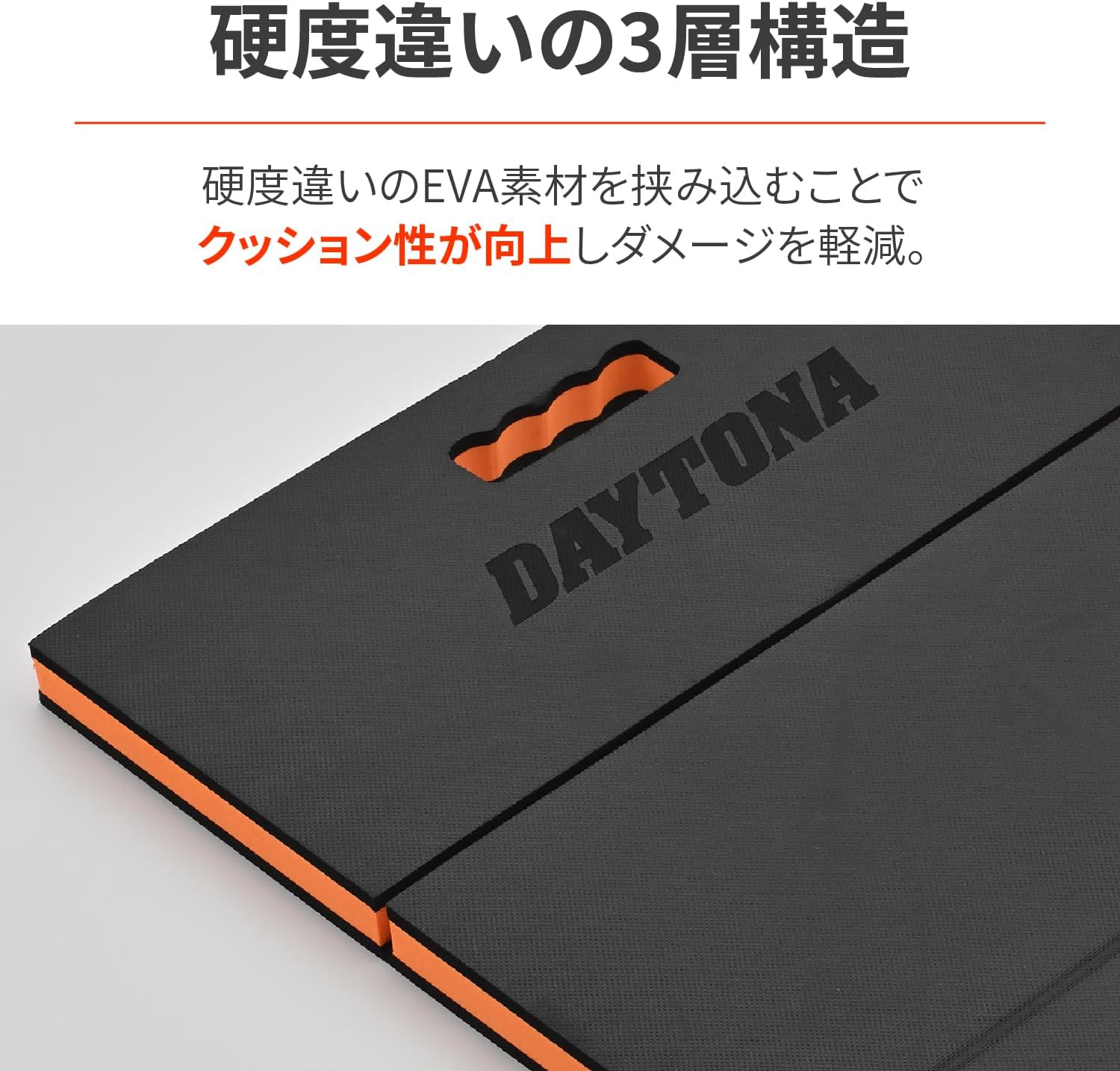 Detalle de デイトナ 48755 バイク用メンテナンスマット Mサイズ 三つ折り・二重構造
