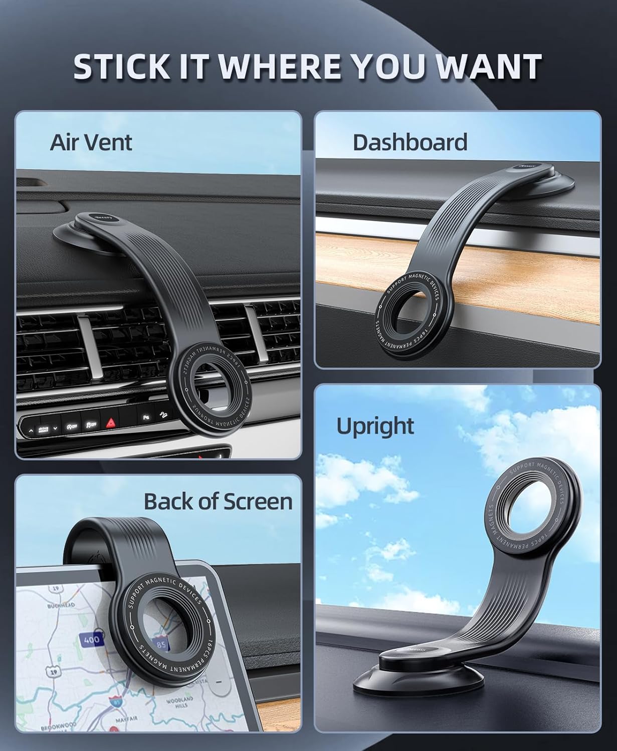 Thumbnail 3 de Beeasy for MagSafe Car Mount 360°