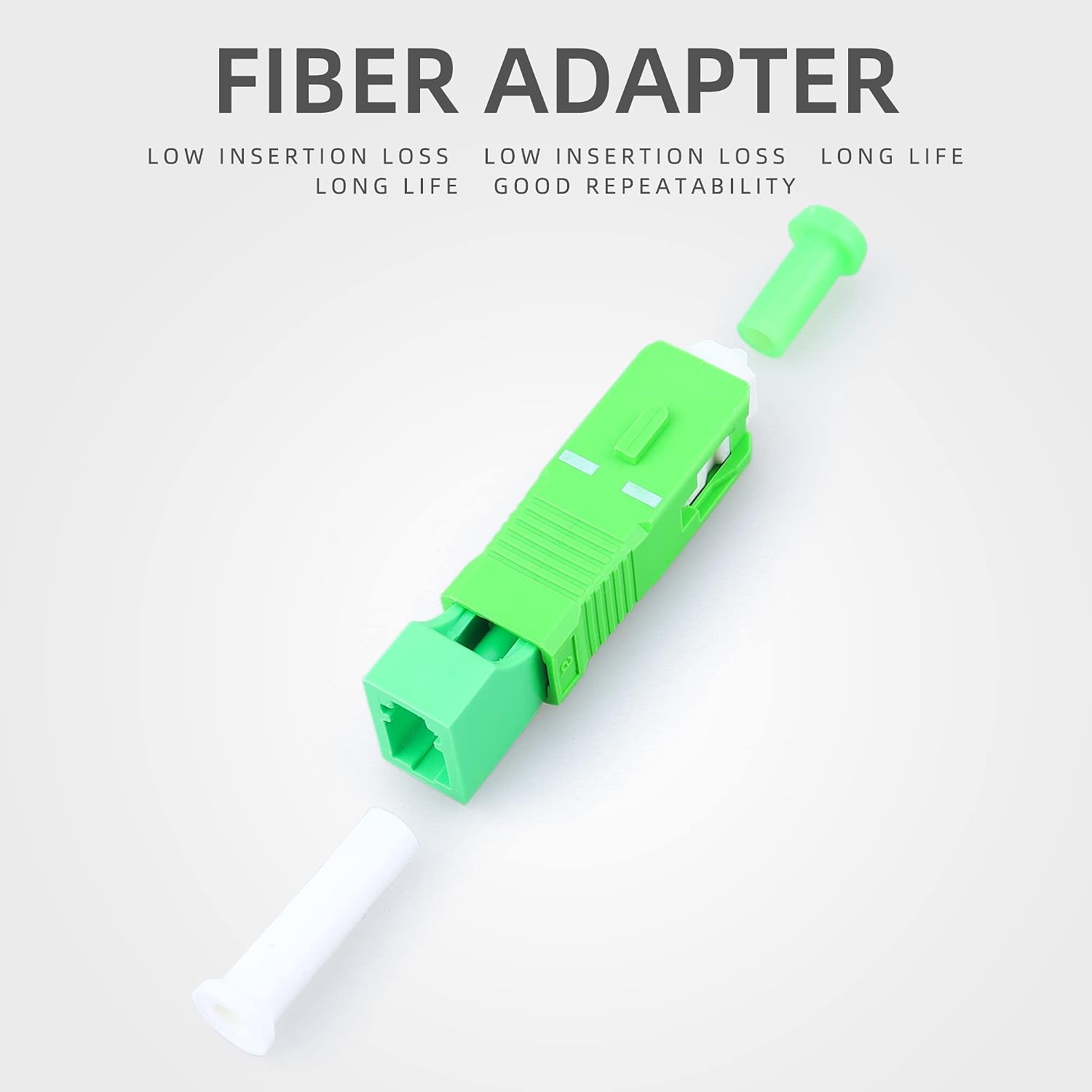 Detalle de Cruiser SC Male to LC Female Fiber Hybrid Adapter – SM 9/125um, Green