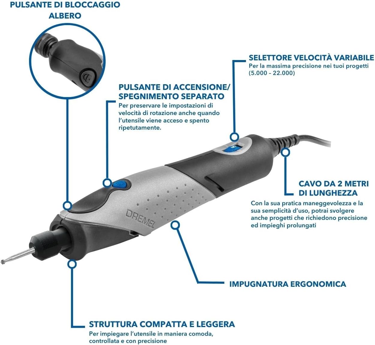 Thumbnail 2 de Dremel Stylo+ 2050 incisore multifunzione rotativo con 15 accessori