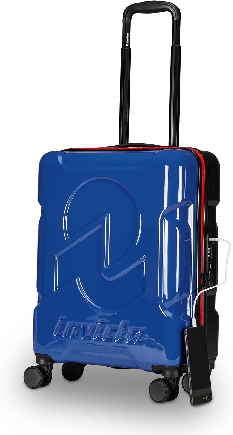 Thumbnail 6 de Invicta Trolley Travel bagaglio a mano blu rigido con 4 ruote girevoli, 33 litri