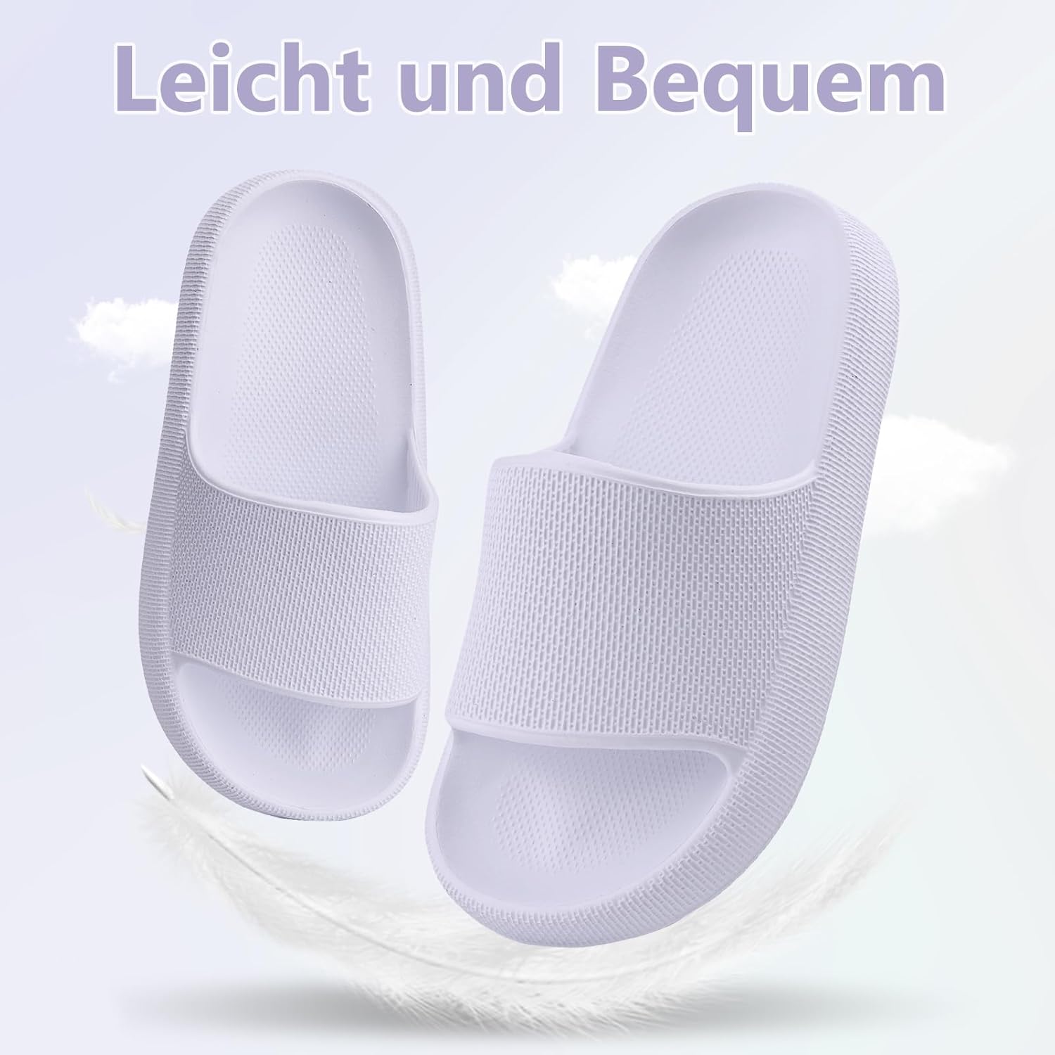 Detalle de Buwege Unisex Kinder Badelatschen – Cozy Slides mit rutschfester Sohle (EU 29–37)