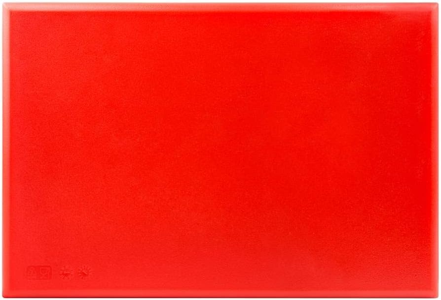 Detalle de Hygiplas Schneidebrett Hohe Dichte, extra dick, Rot – 25 x 450 x 300 mm