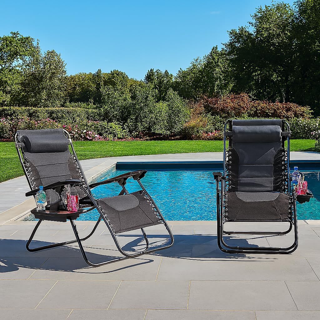Detalle 2 de Zero gravity sun lounger chair 160cm
