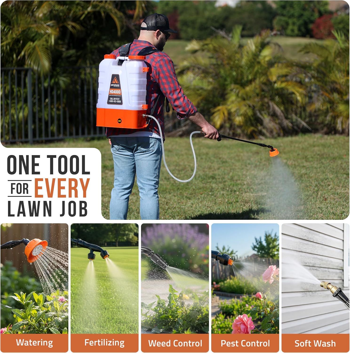 Thumbnail 3 de PetraTools Electric Backpack Sprayer 6-Hour Runtime