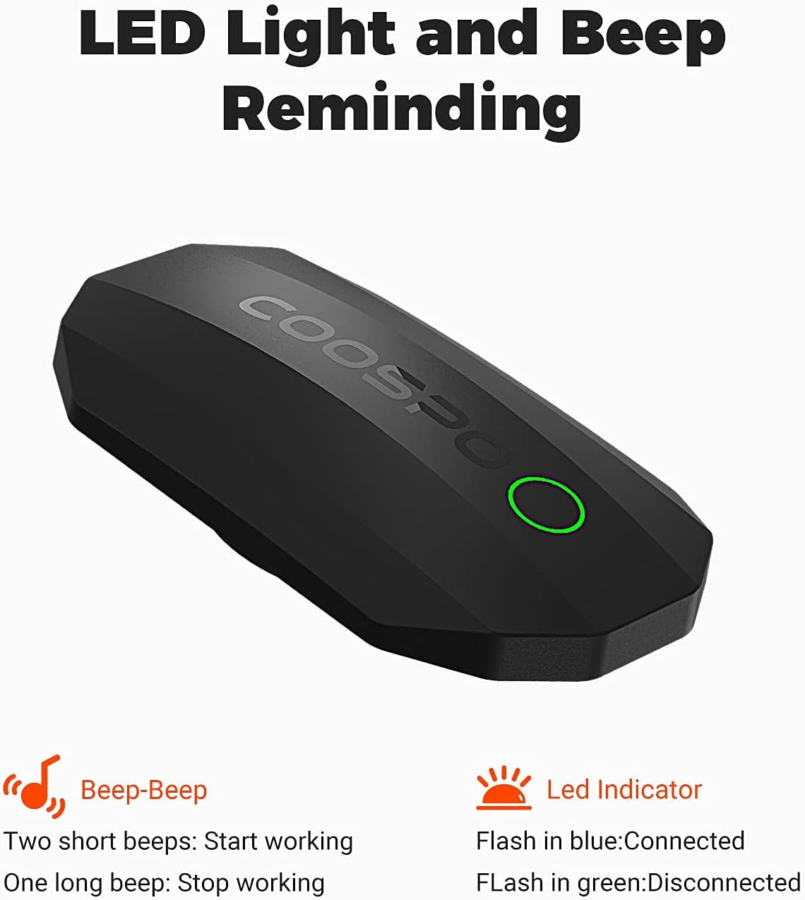Thumbnail 3 de COOSPO Heart Rate Monitor Chest Strap Bluetooth ANT+