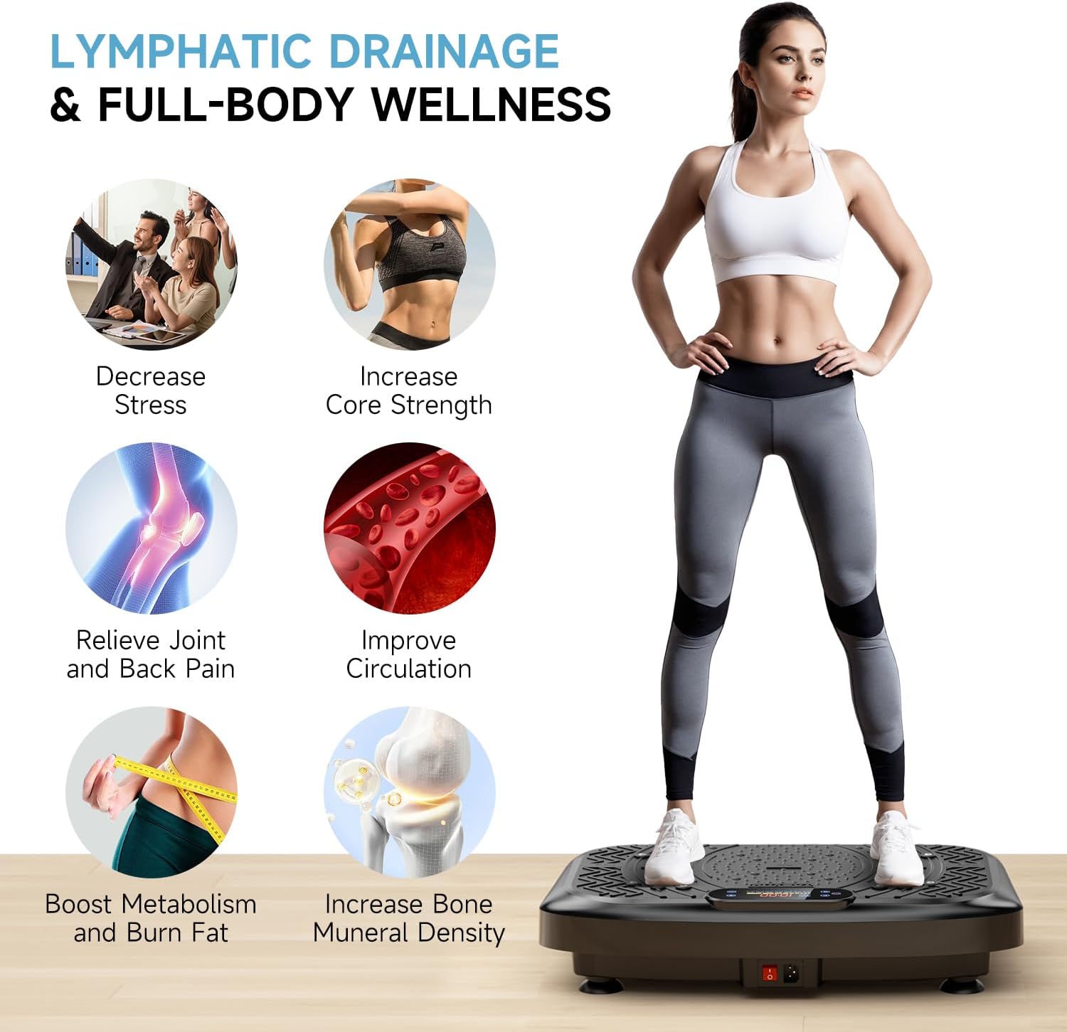 Thumbnail 1 de Werara Vibration Plate: 220kg Capacity, 199 Speeds and 7 Auto Programmes for Home Workout