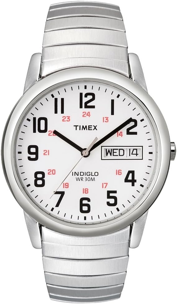 Thumbnail 6 de Timex Easy Reader Herren-Armbanduhr T2H451 – Edelstahl, 35 mm, Datumsfenster