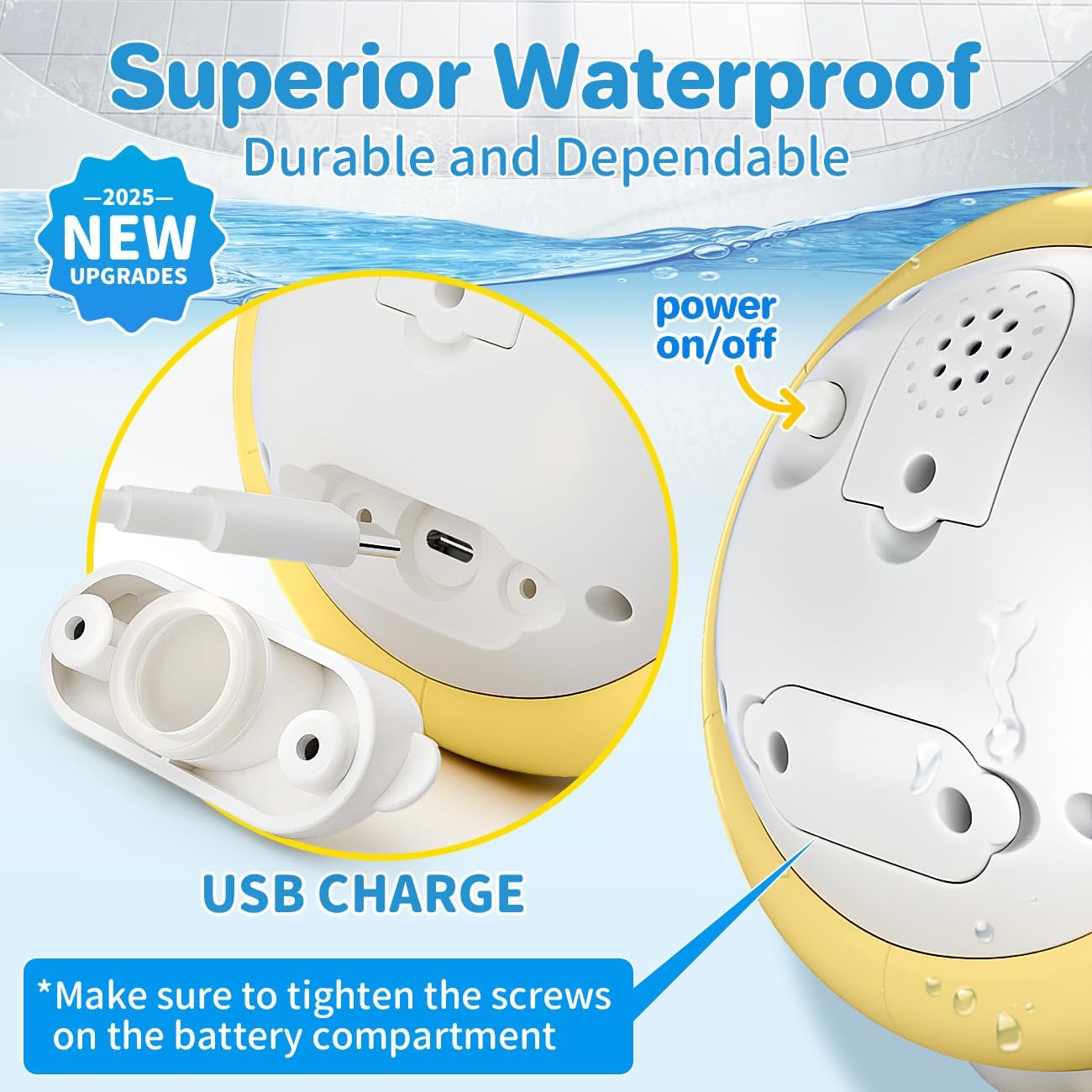 Detalle 2 de Baby Bath Toys Whale Sprinkler