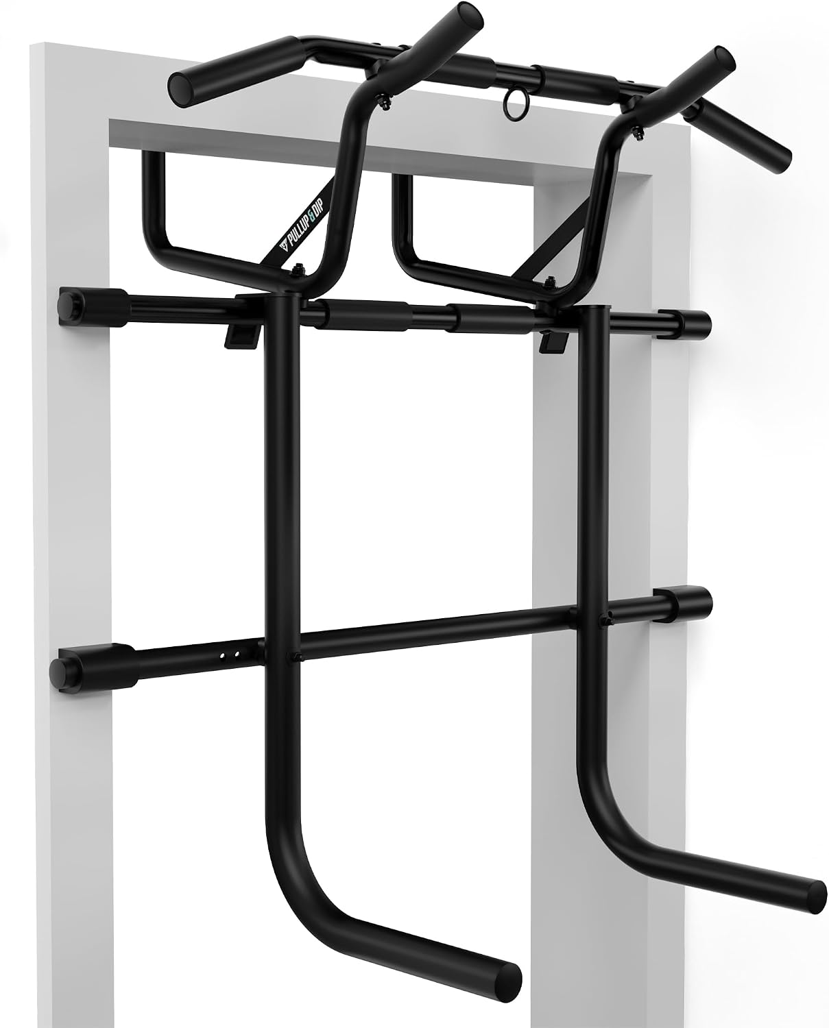 Detalle de PULLUP & DIP Klimmzugstange für Türrahmen inkl. Dip-Modul (ohne Schrauben) mit gepolsterten Griffen