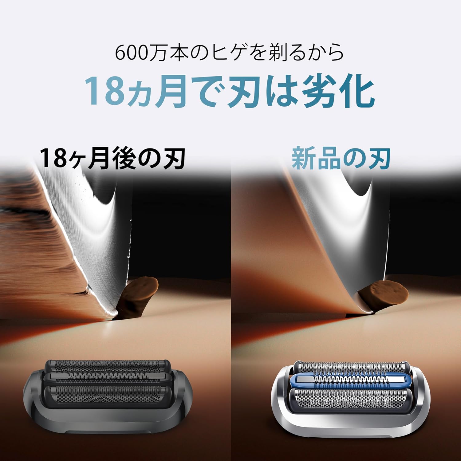 Detalle 2 de ブラウン F/C75S-b シリーズ7用替刃 3連密着ブレード・ディープキャッチ網刃・シルバーブラシ付き