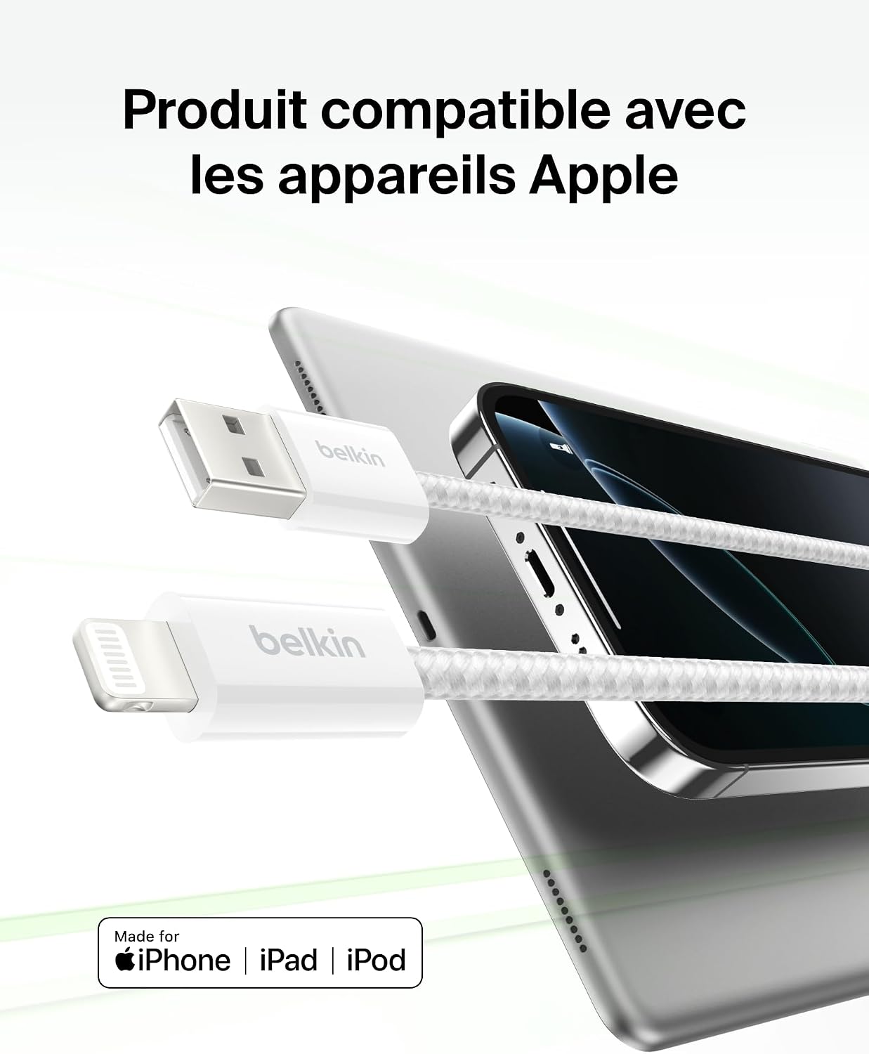 Thumbnail 1 de Belkin BoostCharge 1,5 m câble Lightning