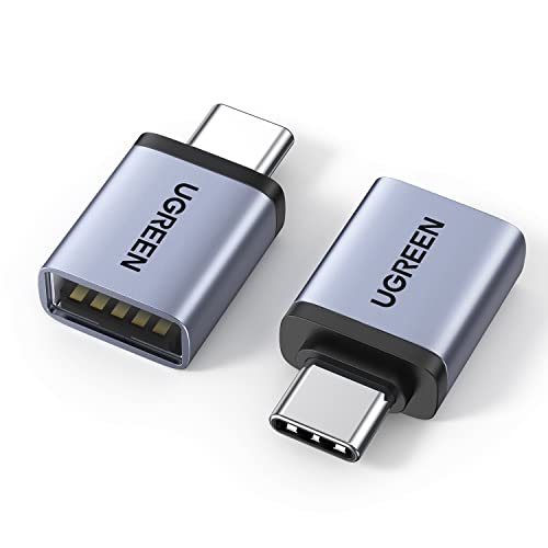 Detalle de UGREEN Adaptateur USB C vers USB A 3.2 10Gbps OTG – Lot de 2 (Gris)