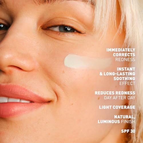 Detalle de Erborian CC Red Correct Anti-Redness Tinted Cream with Centella Asiatica, Panthenol and Bisabolol — Light Green Shade, SPF 30 (40ml)