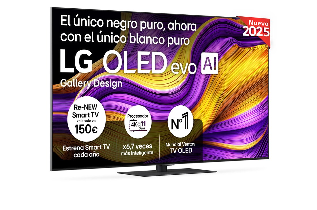 Detalle de LG OLED65G56LS Smart TV OLED evo AI 65" 4K 2025