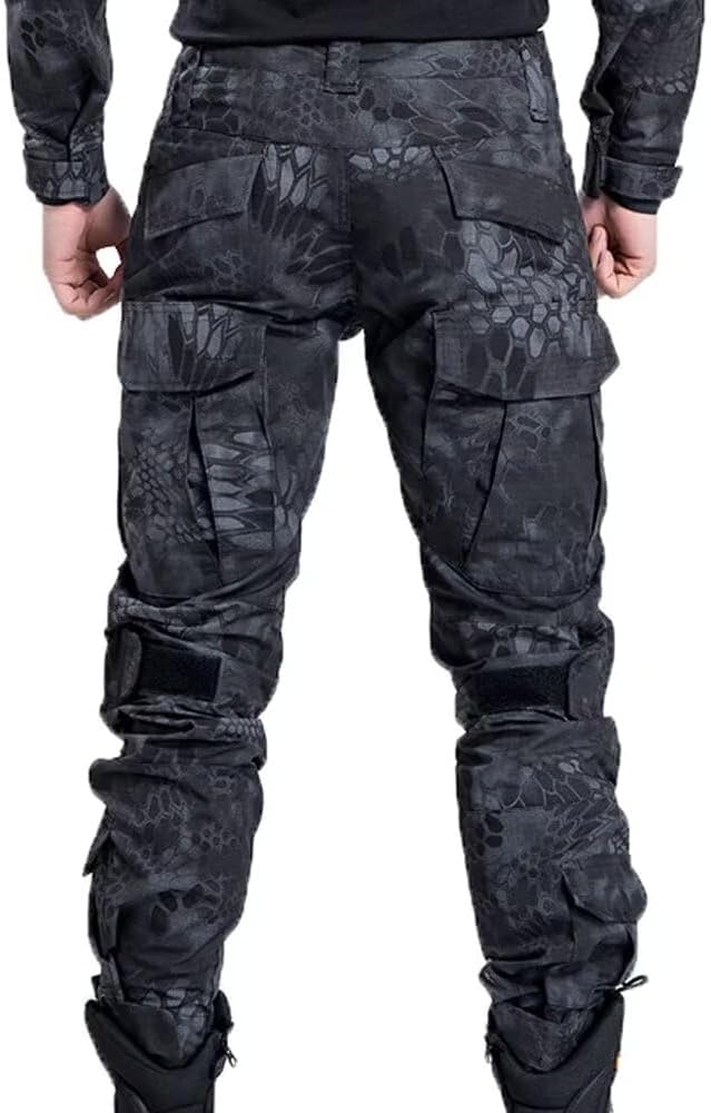 Detalle de VATINNT Men's Hiking Tactical Trousers: Waterproof Camouflage Cargo Pants for Outdoors