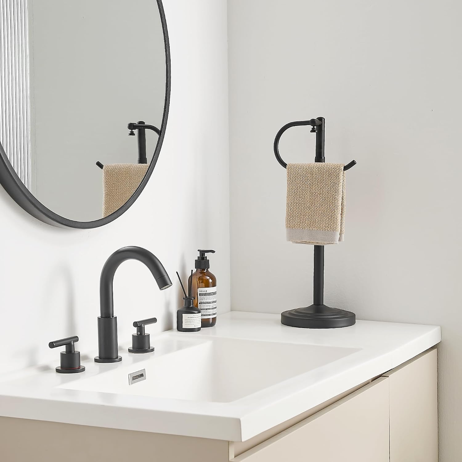 Thumbnail 5 de RFOUO Freestanding Towel Holder, Stainless Steel