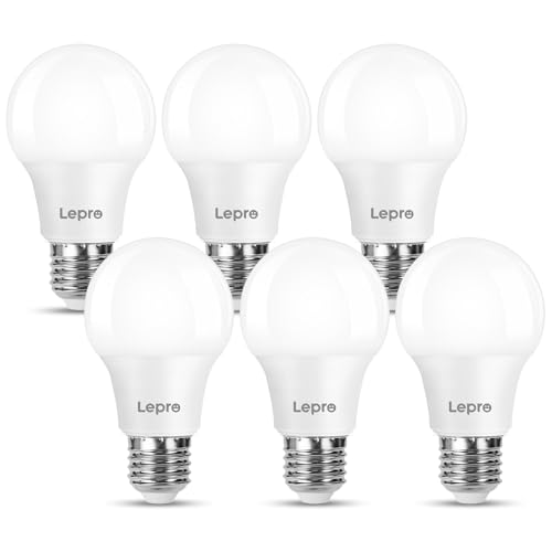 Detalle de Lepro E27 LED Bulb 8.5W, 806lm, 2700K Warm White – 6 Pack by Lighting EVER
